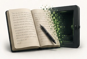 Notebook turning into a private vault